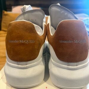 Alexander McQueen white/cedar oversized sneaker sz 46/13 (like new)